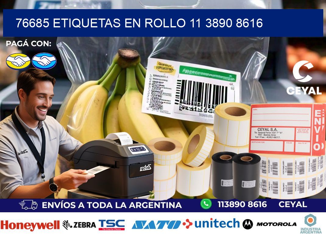 76685 ETIQUETAS EN ROLLO 11 3890 8616