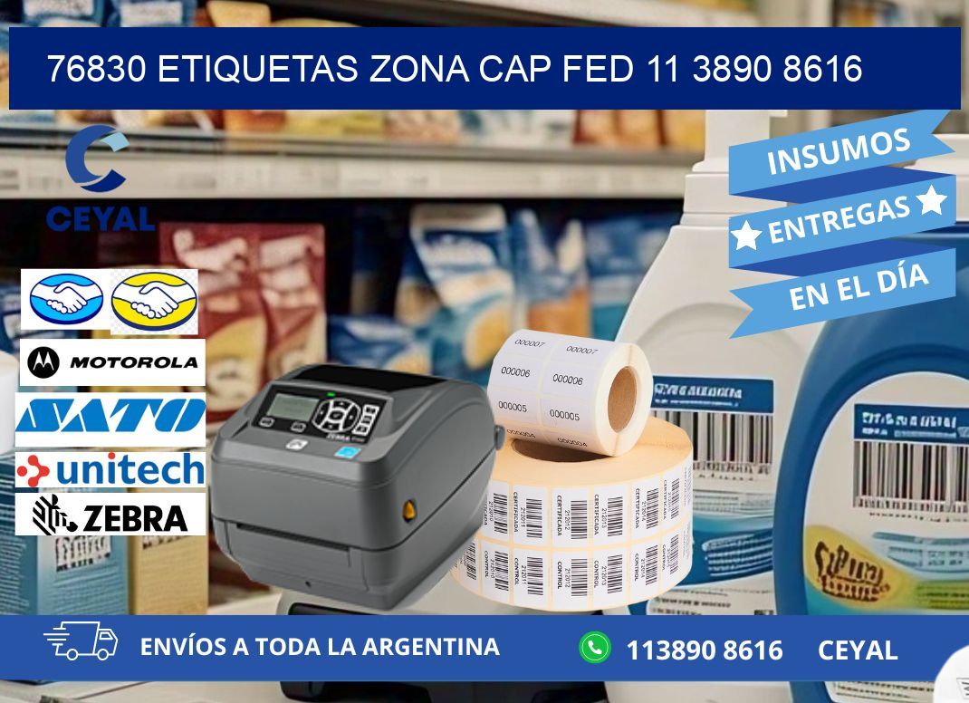 76830 ETIQUETAS ZONA CAP FED 11 3890 8616