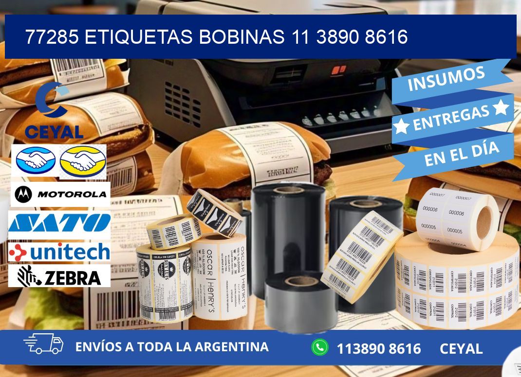 77285 ETIQUETAS BOBINAS 11 3890 8616