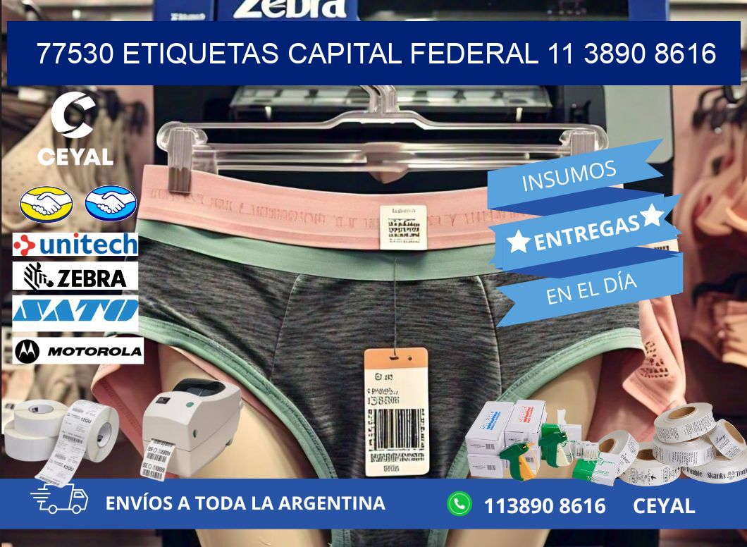 77530 ETIQUETAS CAPITAL FEDERAL 11 3890 8616