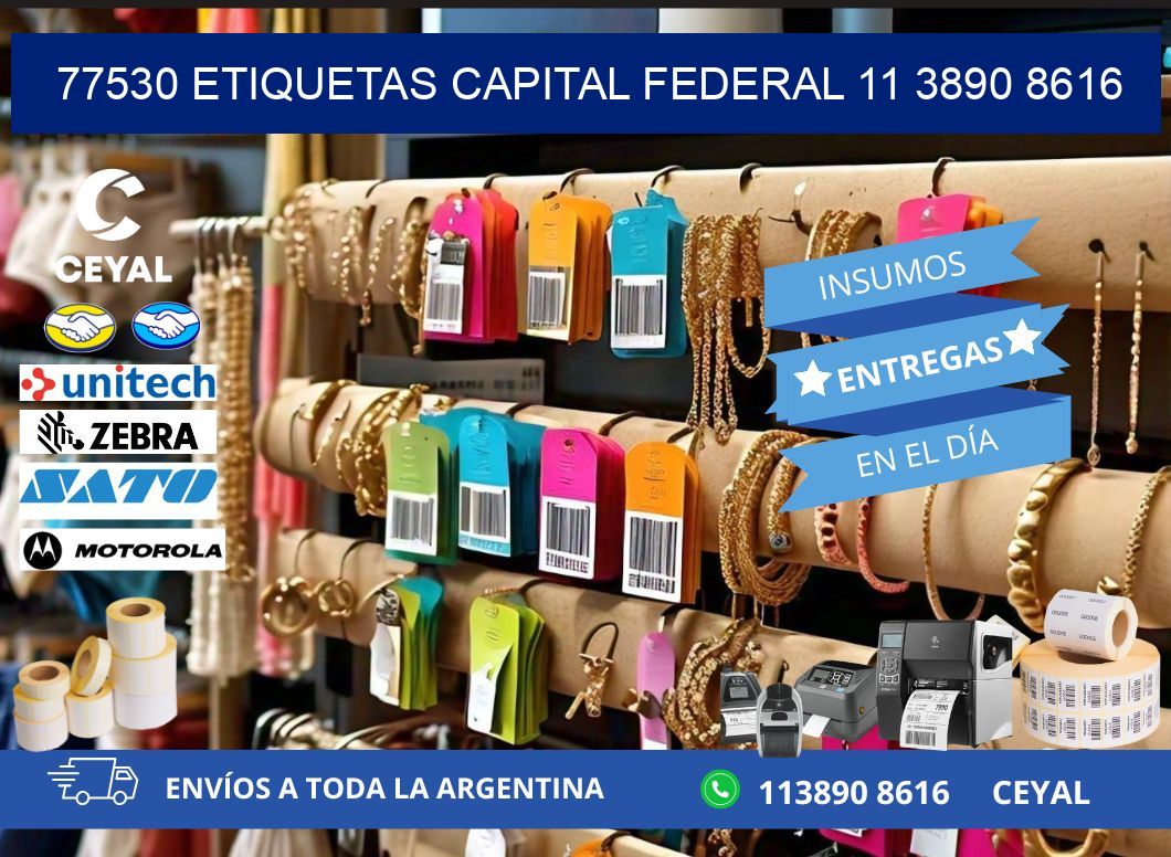 77530 ETIQUETAS CAPITAL FEDERAL 11 3890 8616
