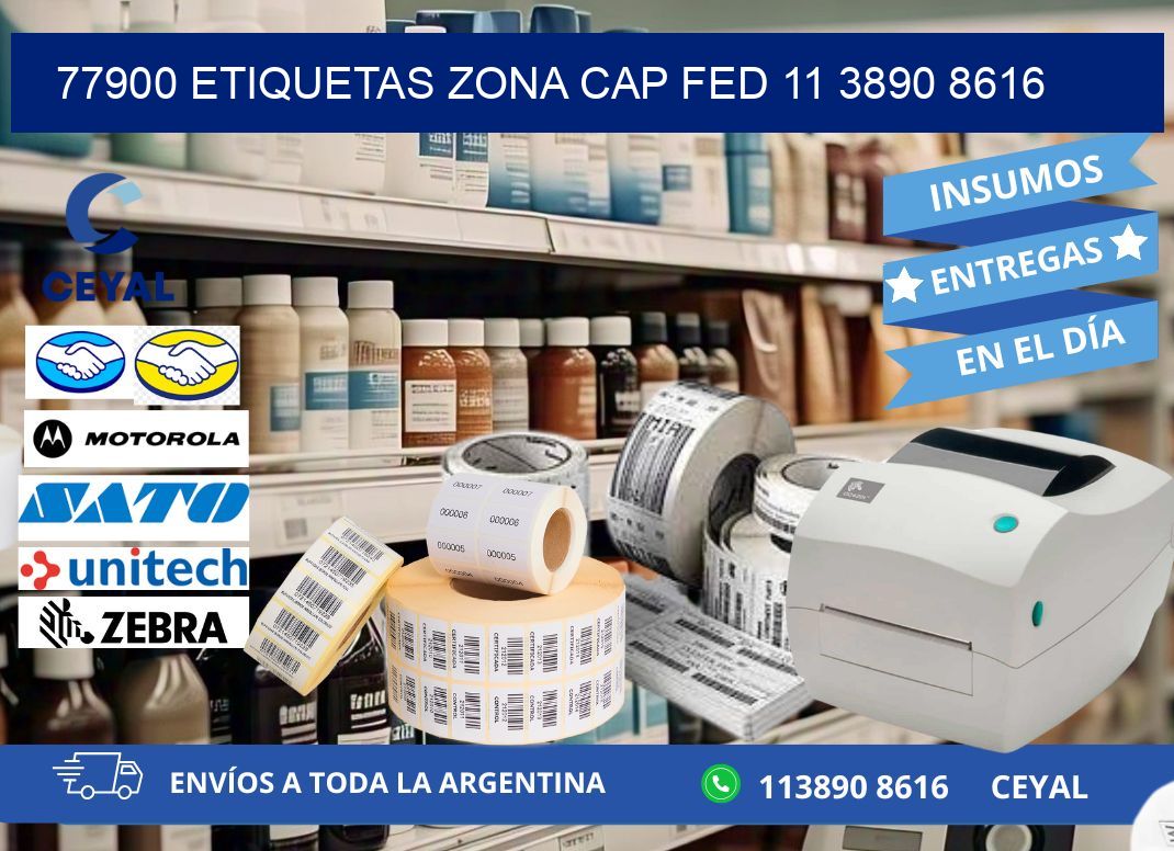77900 ETIQUETAS ZONA CAP FED 11 3890 8616