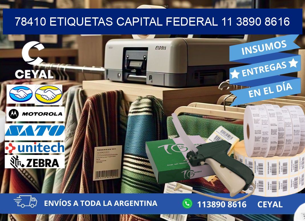 78410 ETIQUETAS CAPITAL FEDERAL 11 3890 8616