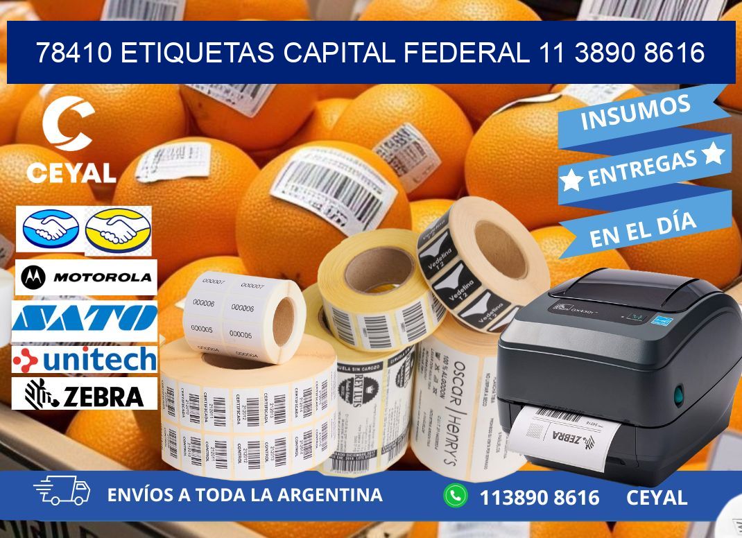 78410 ETIQUETAS CAPITAL FEDERAL 11 3890 8616