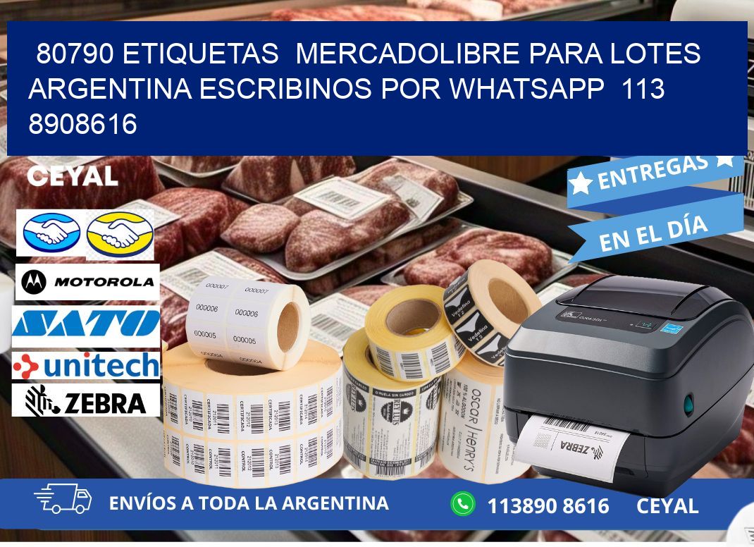 80790 ETIQUETAS MERCADOLIBRE PARA LOTES ARGENTINA ESCRIBINOS POR WHATSAPP 113 8908616