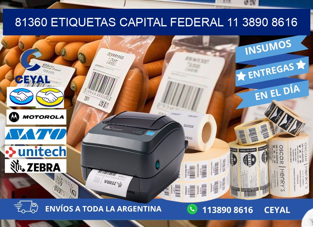 81360 ETIQUETAS CAPITAL FEDERAL 11 3890 8616
