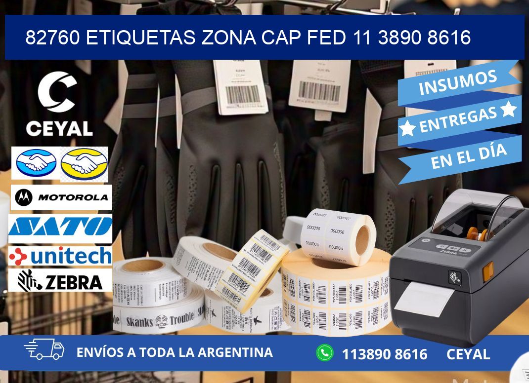 82760 ETIQUETAS ZONA CAP FED 11 3890 8616