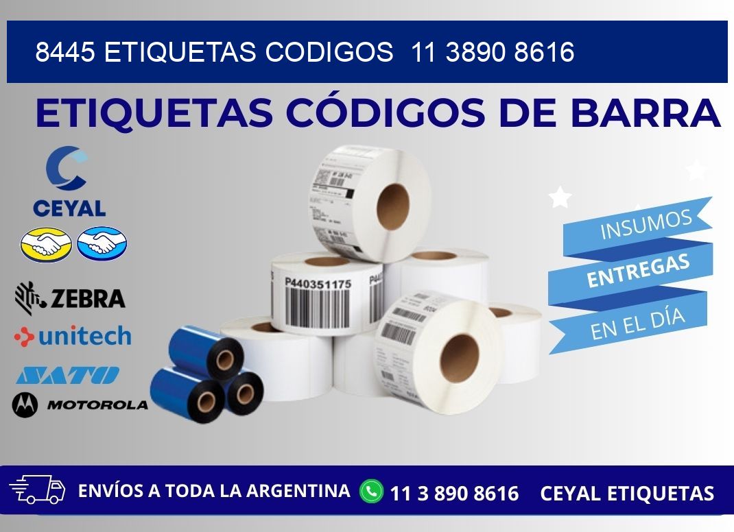 8445 ETIQUETAS CODIGOS 11 3890 8616