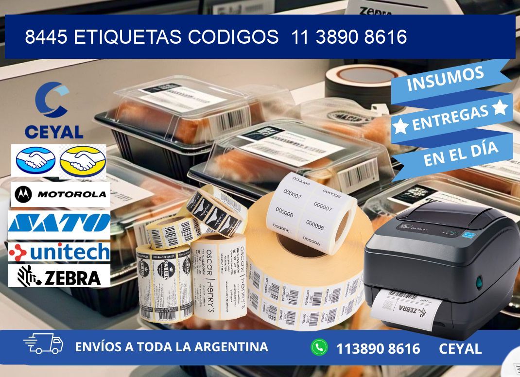 8445 ETIQUETAS CODIGOS  11 3890 8616