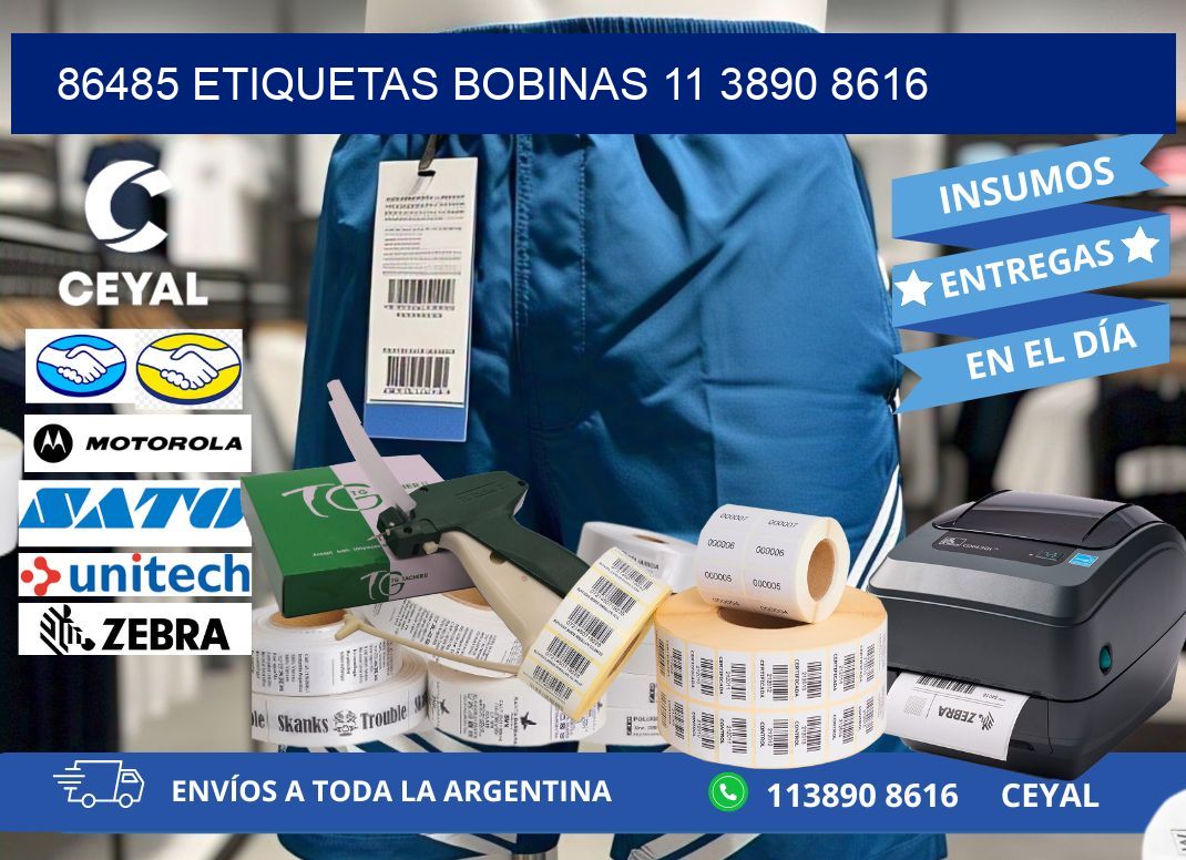 86485 ETIQUETAS BOBINAS 11 3890 8616