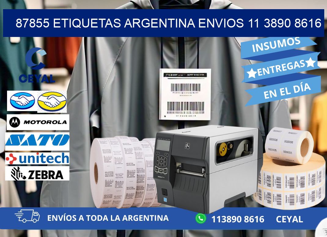 87855 ETIQUETAS ARGENTINA ENVIOS 11 3890 8616