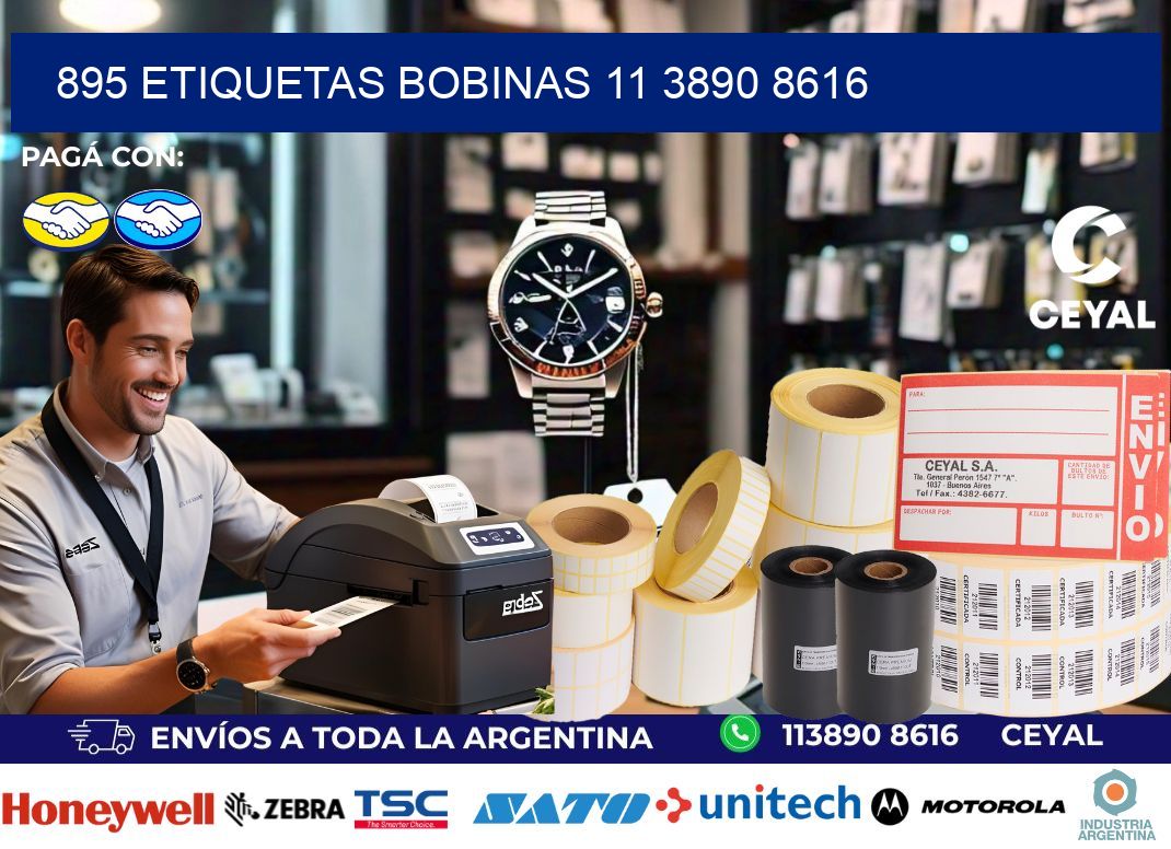 895 ETIQUETAS BOBINAS 11 3890 8616