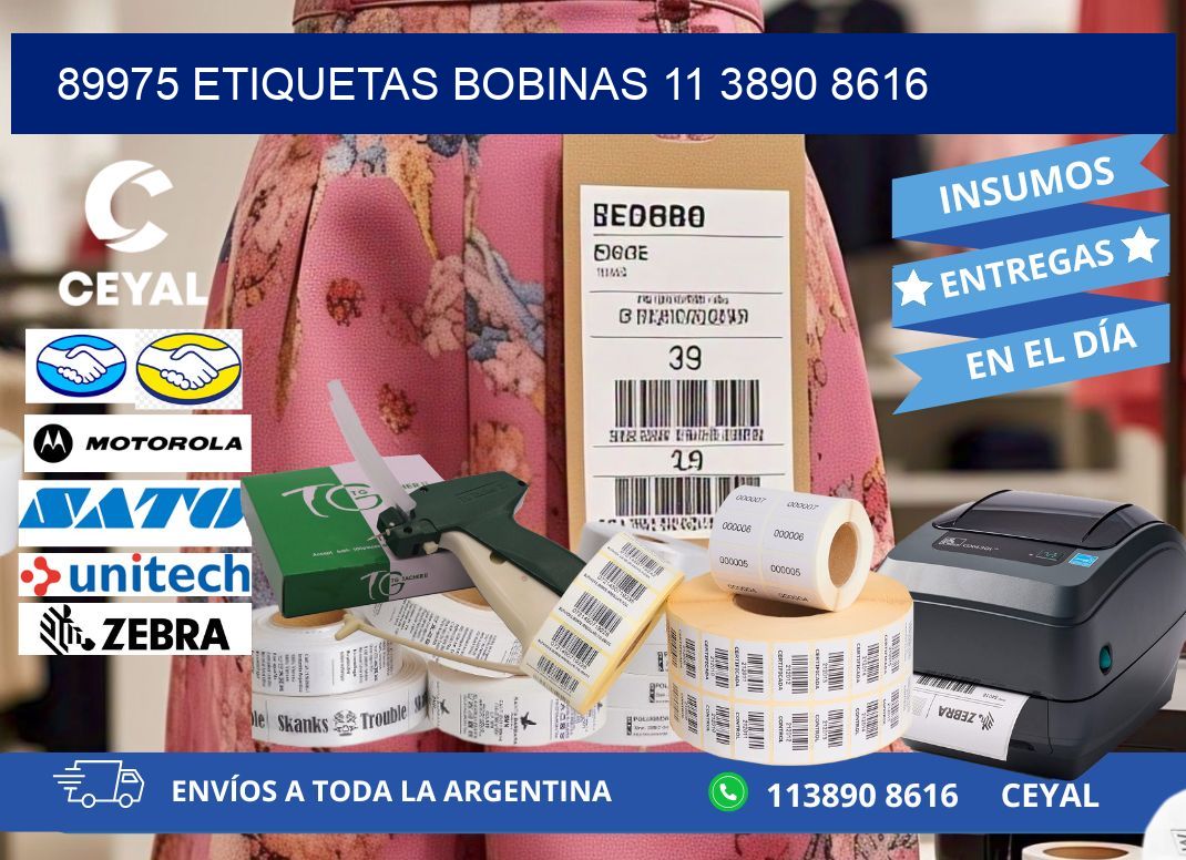 89975 ETIQUETAS BOBINAS 11 3890 8616