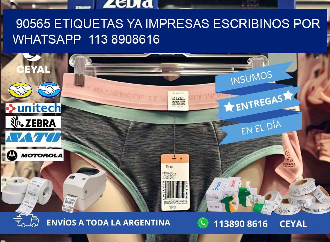 90565 ETIQUETAS YA IMPRESAS ESCRIBINOS POR WHATSAPP 113 8908616