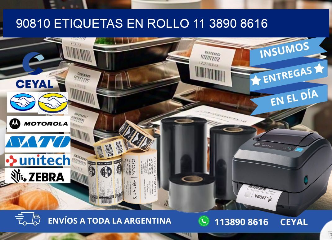 90810 ETIQUETAS EN ROLLO 11 3890 8616
