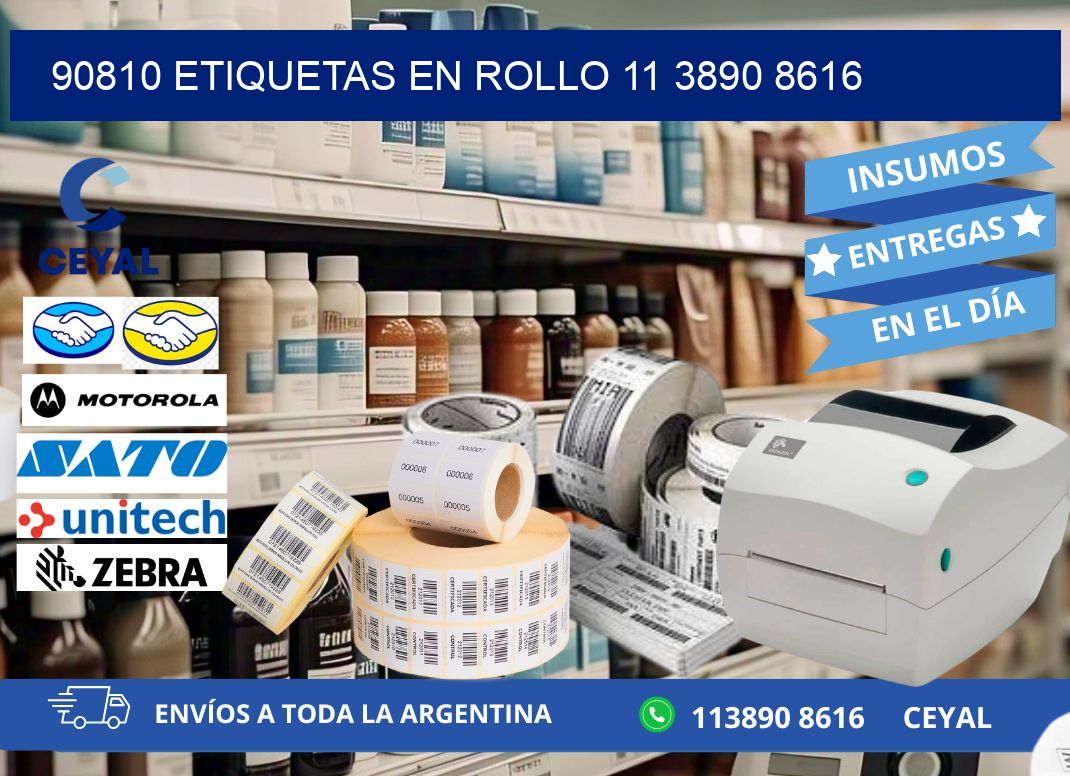 90810 ETIQUETAS EN ROLLO 11 3890 8616