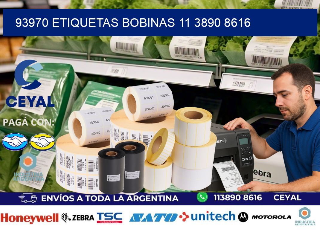 93970 ETIQUETAS BOBINAS 11 3890 8616
