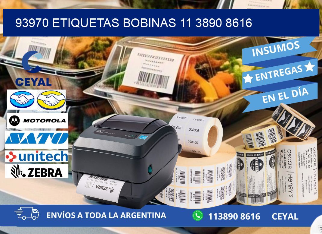 93970 ETIQUETAS BOBINAS 11 3890 8616