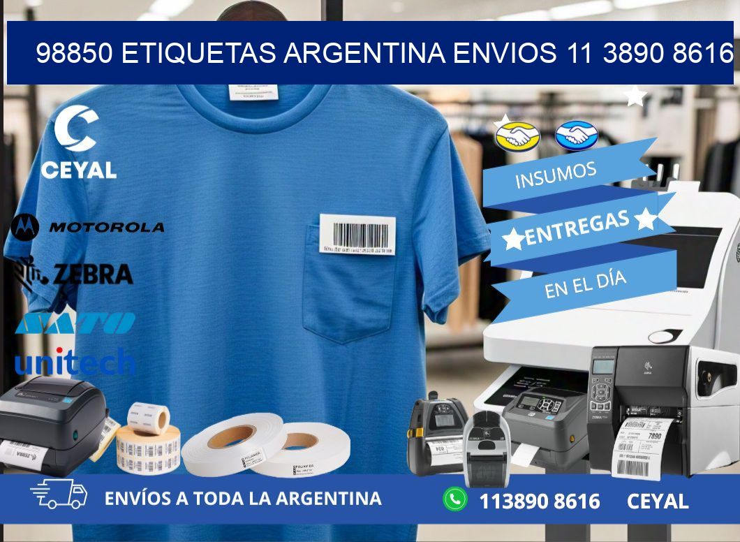98850 ETIQUETAS ARGENTINA ENVIOS 11 3890 8616