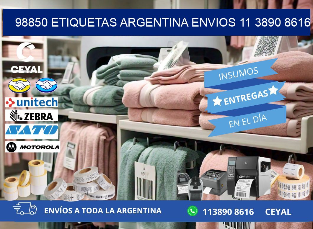 98850 ETIQUETAS ARGENTINA ENVIOS 11 3890 8616