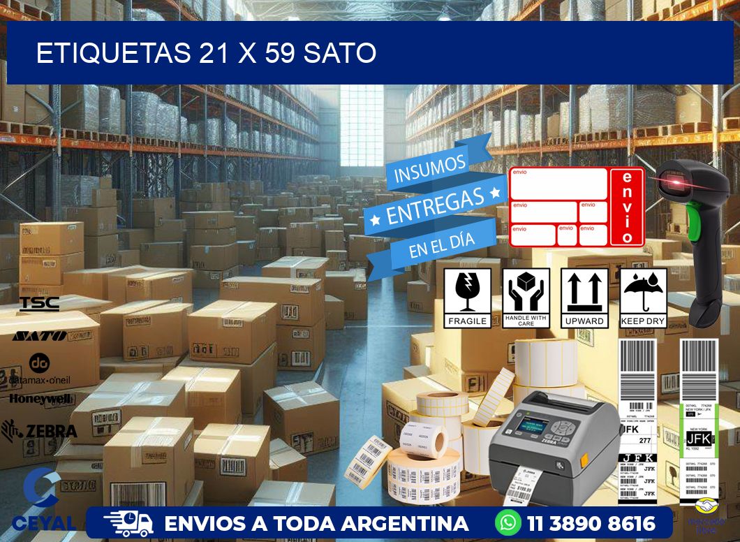 ETIQUETAS 21 x 59 SATO