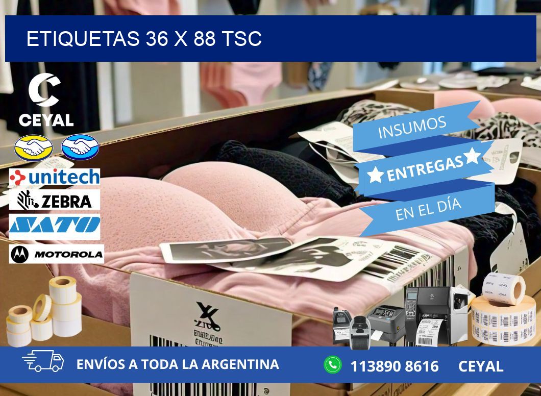 ETIQUETAS 36 x 88 TSC