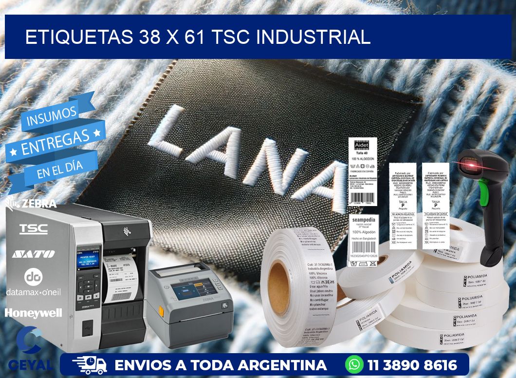 ETIQUETAS 38 x 61 TSC INDUSTRIAL