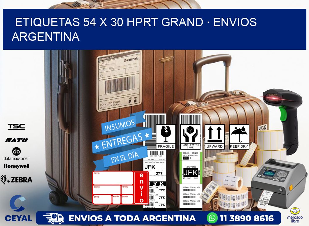 ETIQUETAS 54 x 30 HPRT GRAND · ENVIOS ARGENTINA
