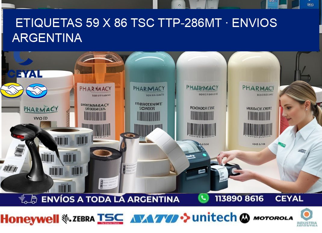 ETIQUETAS 59 x 86 TSC TTP-286MT · ENVIOS ARGENTINA