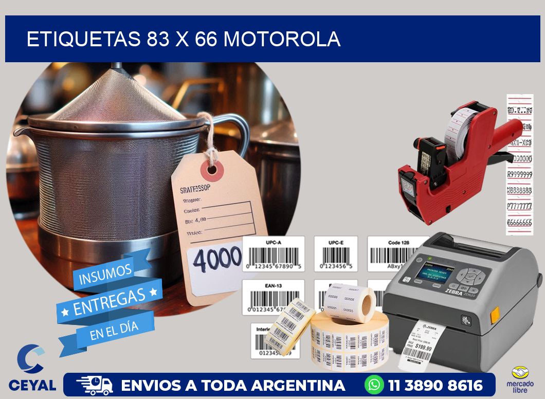 ETIQUETAS 83 x 66 MOTOROLA