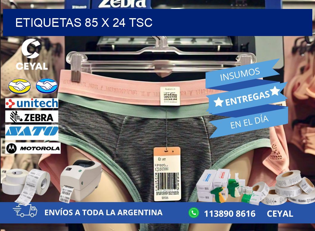 ETIQUETAS 85 x 24 TSC