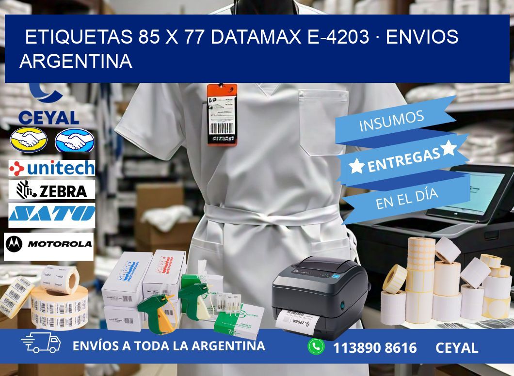 ETIQUETAS 85 x 77 DATAMAX E-4203 · ENVIOS ARGENTINA