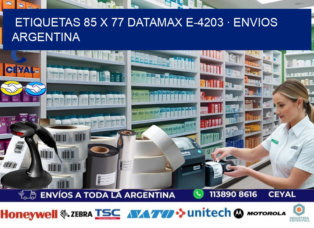 ETIQUETAS 85 x 77 DATAMAX E-4203 · ENVIOS ARGENTINA