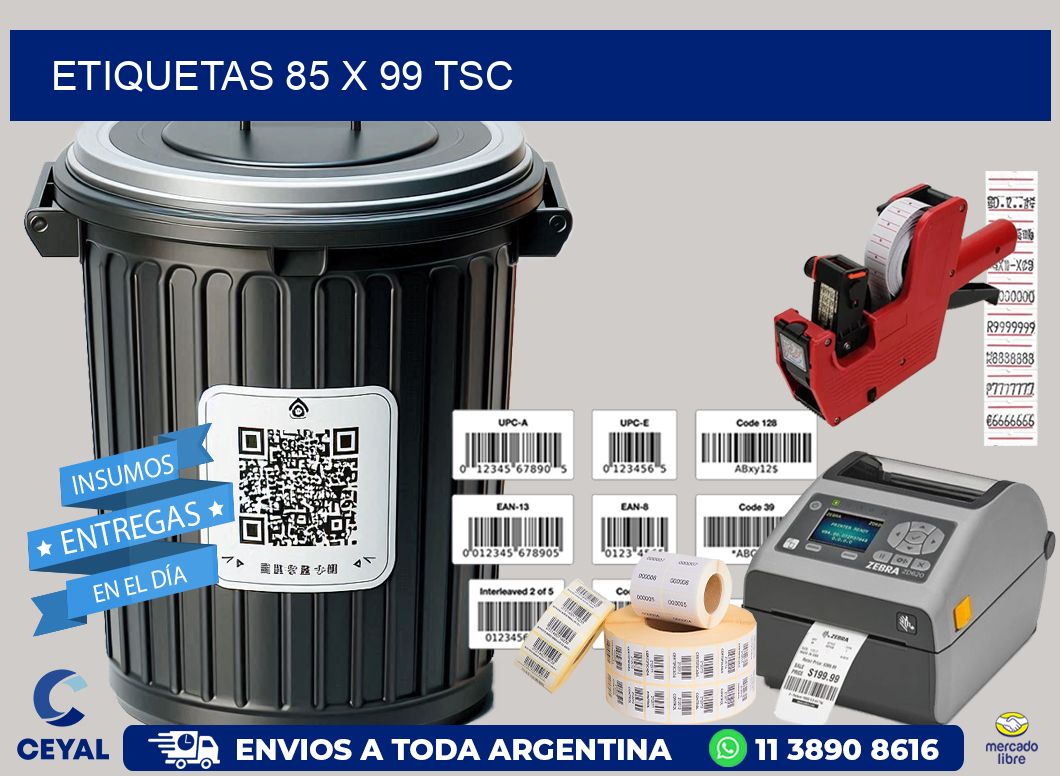 ETIQUETAS 85 x 99 TSC