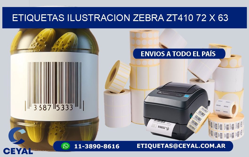 ETIQUETAS ILUSTRACION ZEBRA ZT410 72 x 63