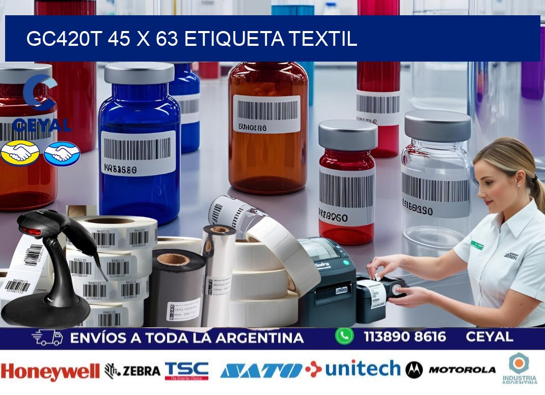 GC420T 45 x 63 ETIQUETA TEXTIL