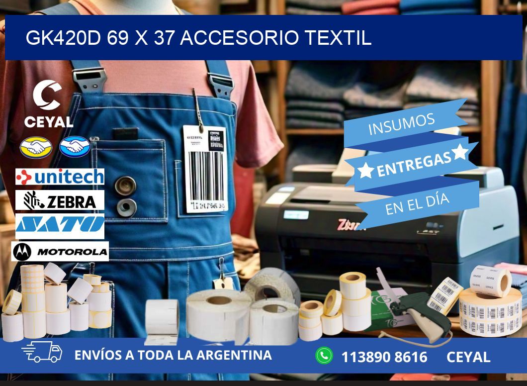 GK420D 69 x 37 ACCESORIO TEXTIL