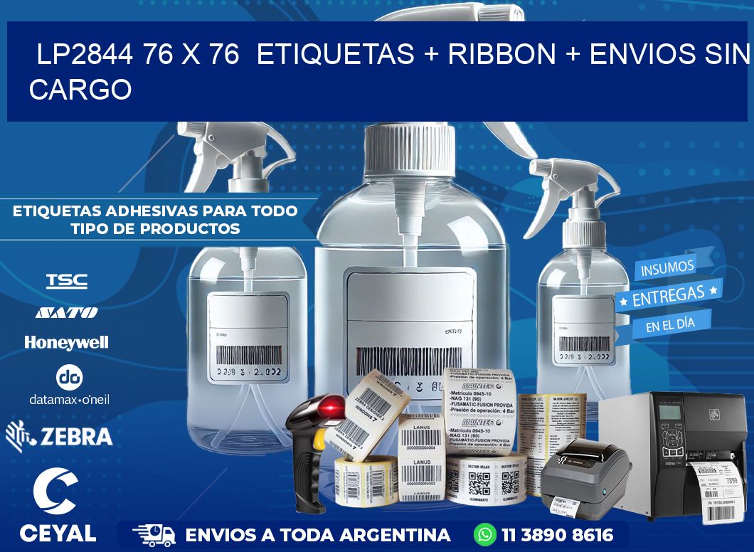 LP2844 76 x 76  etiquetas + ribbon + envios sin cargo