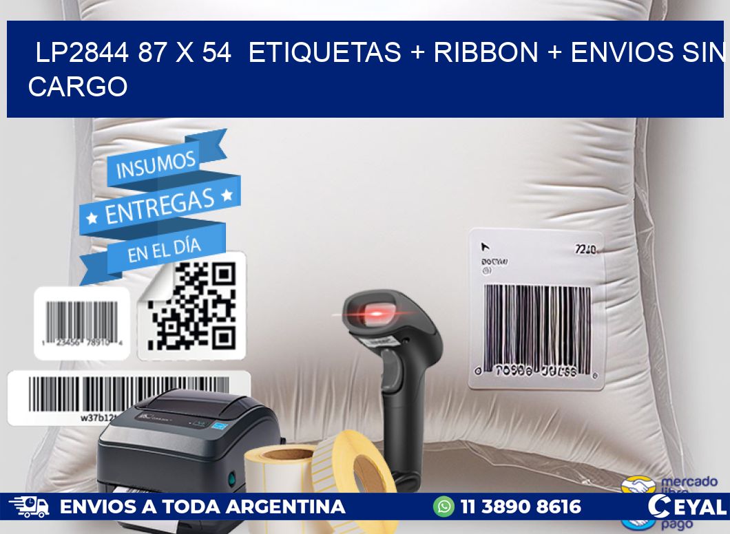 LP2844 87 x 54 etiquetas + ribbon + envios sin cargo