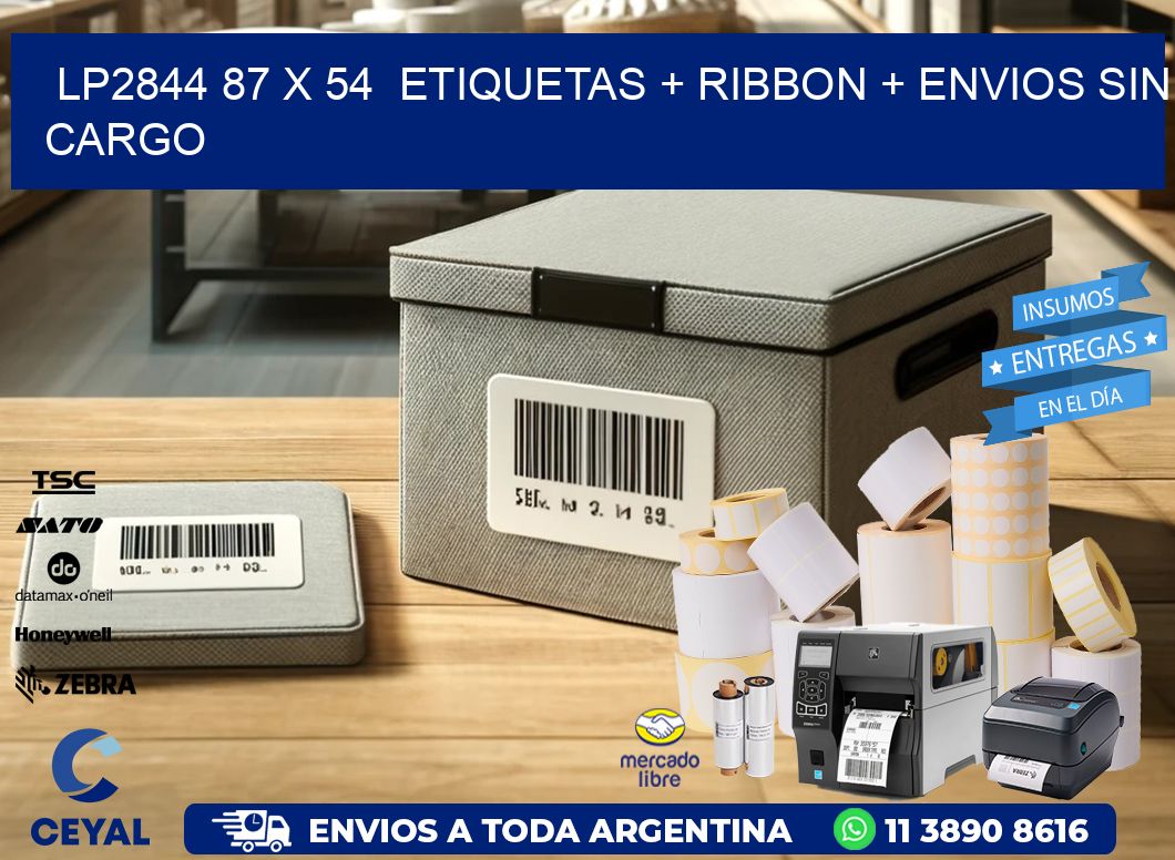 LP2844 87 x 54 etiquetas + ribbon + envios sin cargo