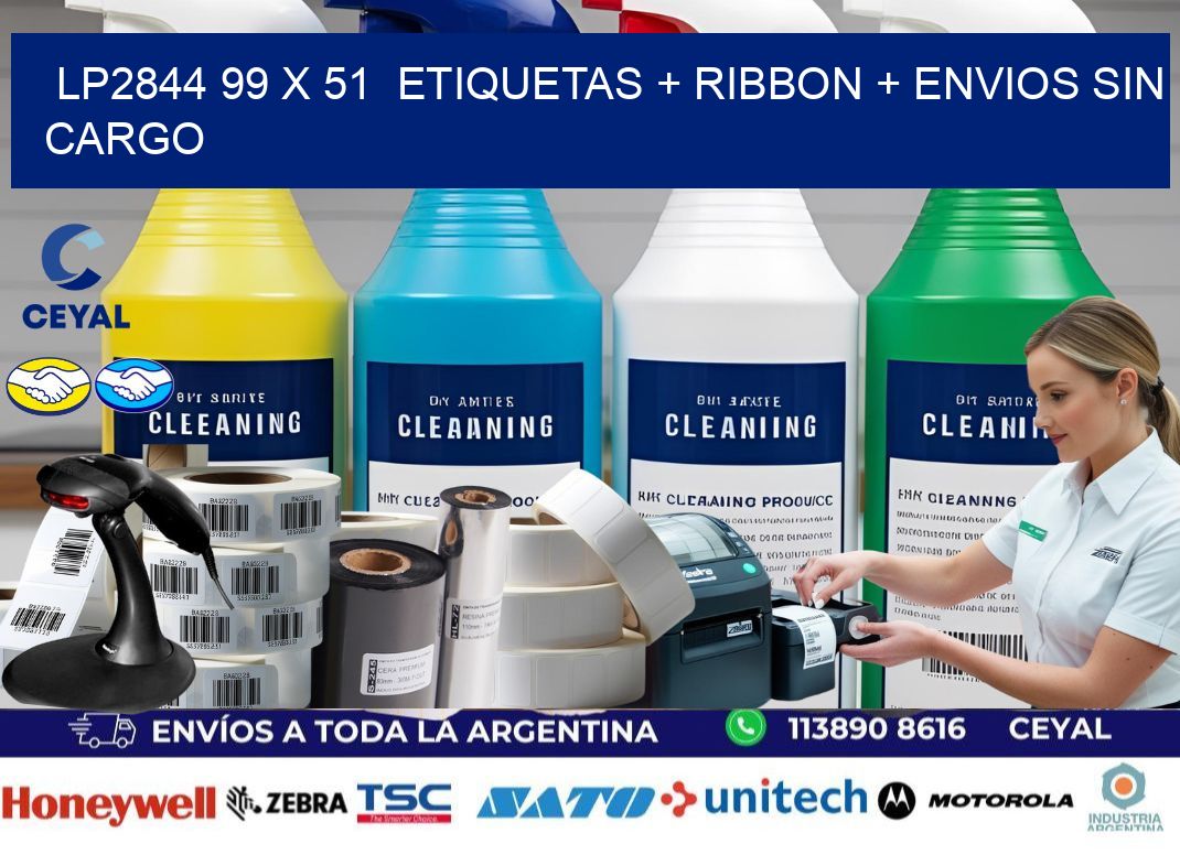 LP2844 99 x 51 etiquetas + ribbon + envios sin cargo