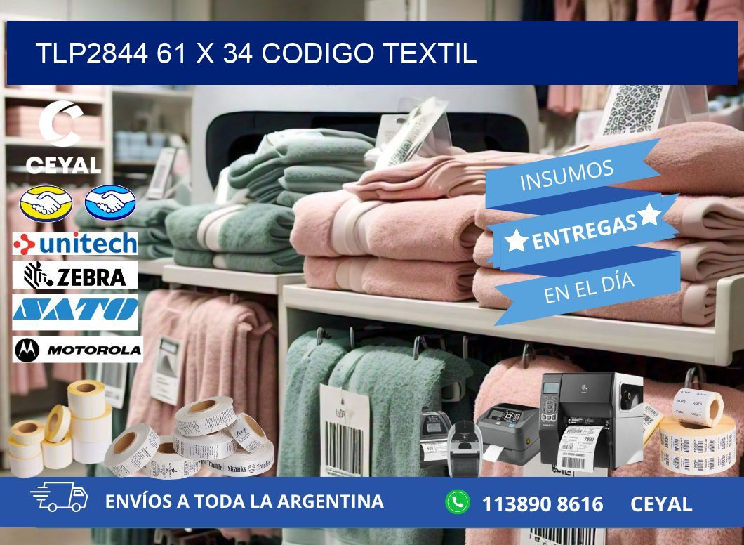 TLP2844 61 x 34 CODIGO TEXTIL