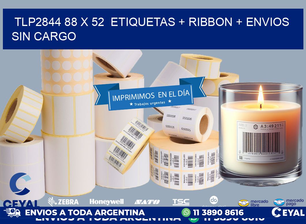 TLP2844 88 x 52 etiquetas + ribbon + envios sin cargo
