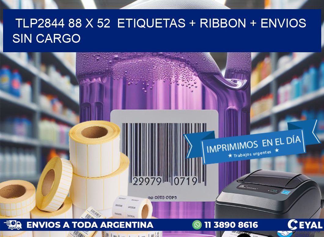 TLP2844 88 x 52 etiquetas + ribbon + envios sin cargo