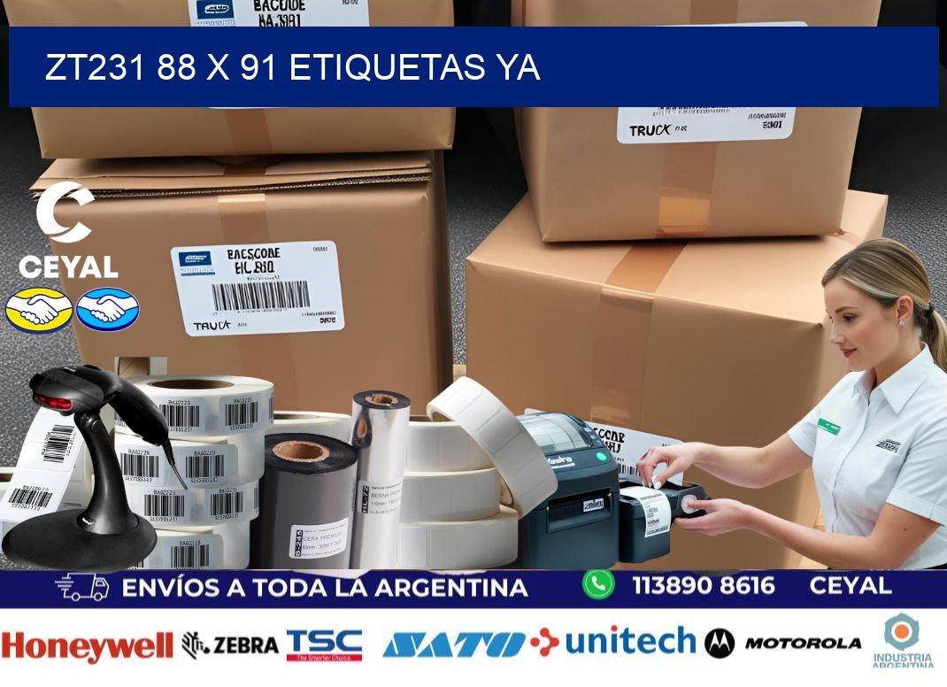 ZT231 88 x 91 ETIQUETAS YA