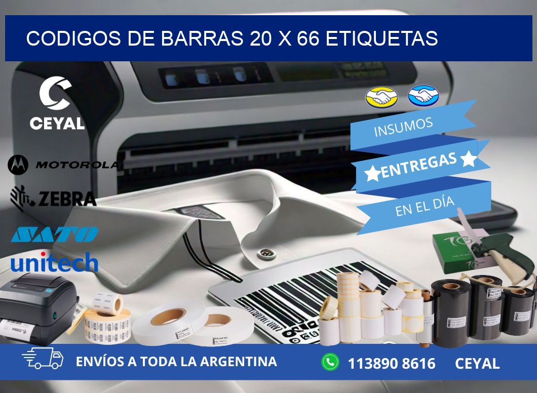 codigos de barras 20 x 66 etiquetas