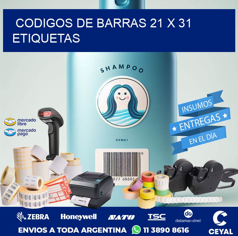 codigos de barras 21 x 31 etiquetas