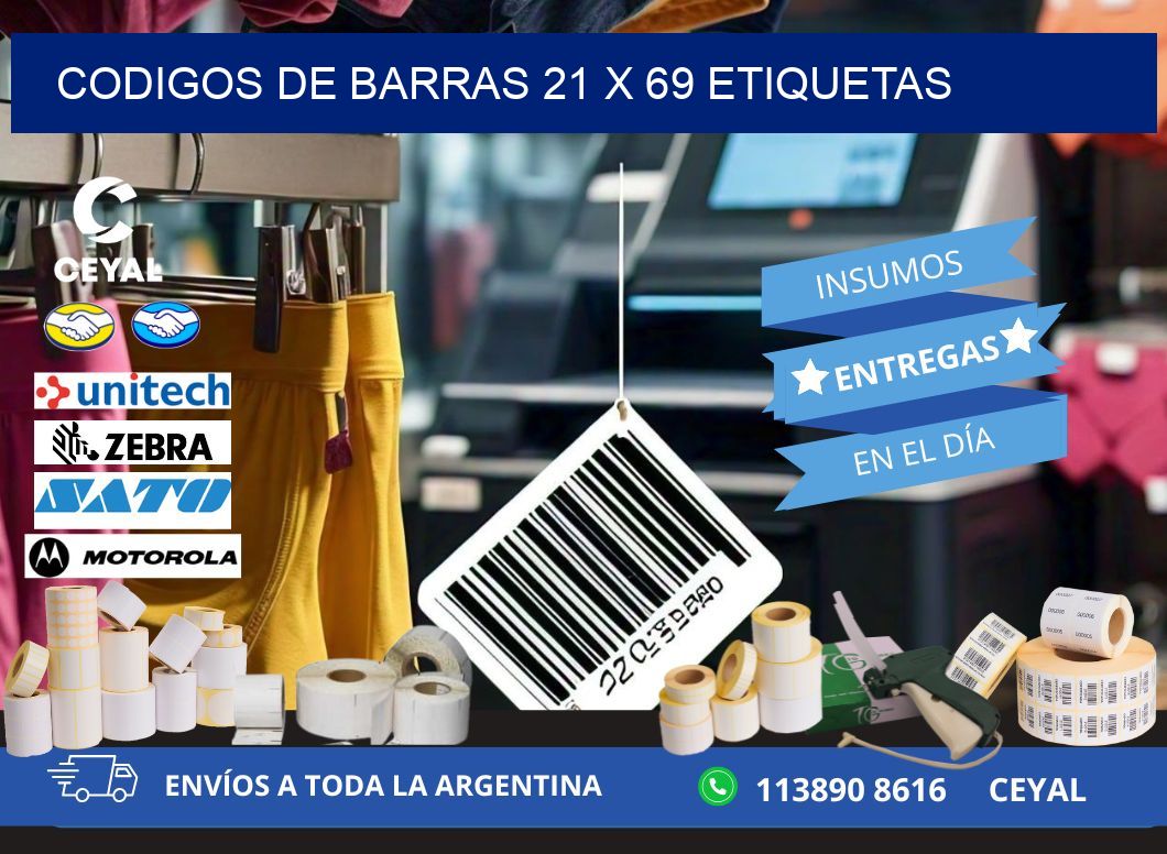 codigos de barras 21 x 69 etiquetas