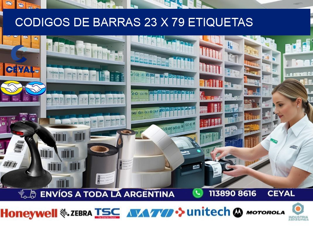 codigos de barras 23 x 79 etiquetas