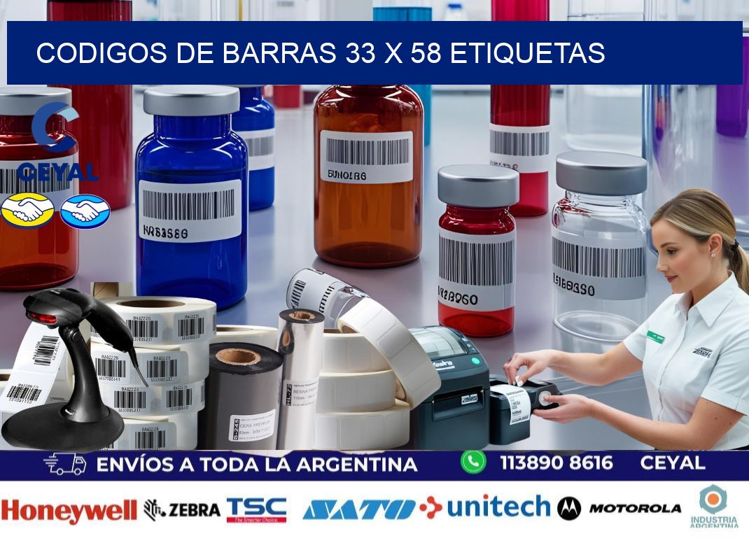 codigos de barras 33 x 58 etiquetas